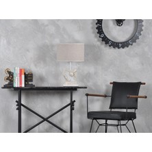 Qdec Modern Dizayn İnsan Abajur Beyaz Krem