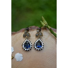 Stoneage Jewellery Safir Taşlı Otantik Bayan Küpe