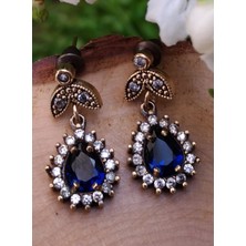 Stoneage Jewellery Safir Taşlı Otantik Bayan Küpe