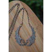 Stoneage Jewellery Black Diamond Melek Kanat Bayan Kolye