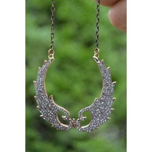 Stoneage Jewellery Black Diamond Melek Kanat Bayan Kolye