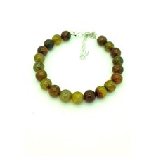 Stoneage Jewellery Karma Akik Doğal Taş Bayan Bileklik