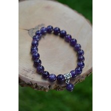 Stoneage Jewellery Ametist Doğal Taş Bayan Bileklik