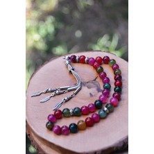 Stoneage Jewellery Karma Akik Doğal Taş Tesbih