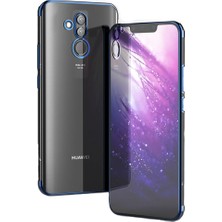 Microcase Huawei Mate 20 Lite Plating Series Silikon Kılıf Mavi