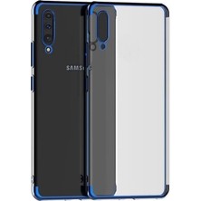 Microcase Samsung Galaxy A70 Plating Series Silikon Kılıf Mavi