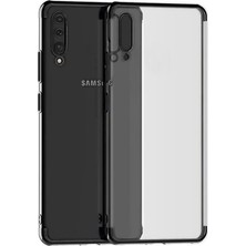 Microcase Samsung Galaxy A70 Plating Series Silikon Kılıf Siyah