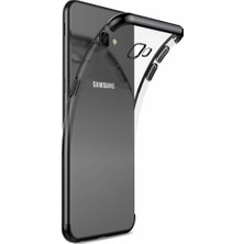 Microcase Samsung Galaxy J4 Plus Plating Series Silikon Kılıf Siyah