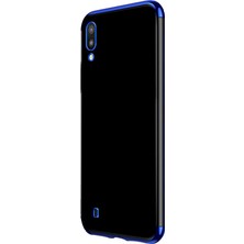 Microcase Samsung Galaxy M10 Plating Series Silikon Kılıf Mavi