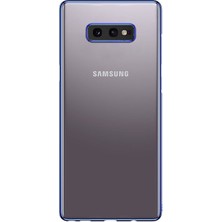 Microcase Samsung Galaxy S10e Plating Series Silikon Kılıf Mavi