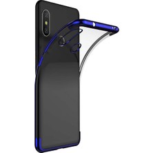 Microcase Xiaomi Mi 8 SE Plating Series Silikon Kılıf Mavi