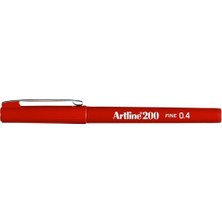 Artline 200 Fineliner 0.4mm Ince Uçlu Yazı ve Çizim Kalemi Koyu Kırmızı