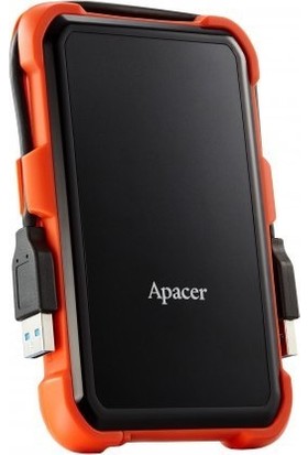 Apacer AC630 2TB USB 3.1 Askeri Sınıf Darbeye Dayanıklı Taşınabilir Disk Turuncu AP1TBAC630T-1