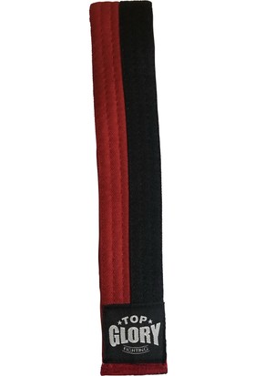 Top Glory Kırmızı Siyah Taekwondo Kuşak 200 cm