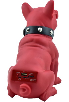 Esrenkli Gözlüklü Köpek Ses Bombası Kırmızı