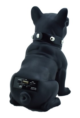 Esrenkli Gözlüklü Köpek Ses Bombası Siyah