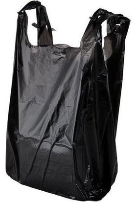 Arafplastik Siyah Hışır Atlet Poşet Büyük Boy 44 X 30 cm - 2 kg