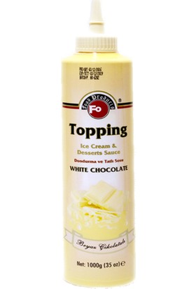 Fo Topping Beyaz Çikolata Dondurma Sosu 1 kg