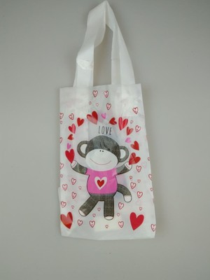 Event Party Store Hediye Çantası İnce Plastik Maymunlu 13 cm x 21 cm