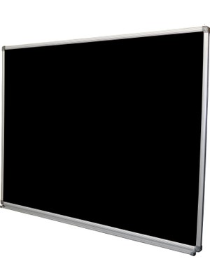 Abc 120X200 Alüminyum Çerçeve Duvara Monte ( Kara Tahta ) Siyah Yazı Tahtası