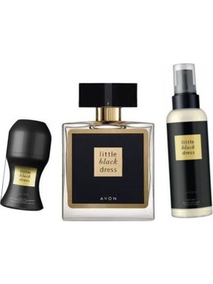 Avon Little Black Dress 50 ml Kadın Parfüm + Little Black Dress Vücut Spreyi +Roll-On