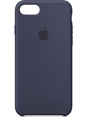 Daytona Apple iPhone 7/8 Kamelya (Camellia) Silikon Kılıf Kauçuk Arka Kapak Gece Mavisi