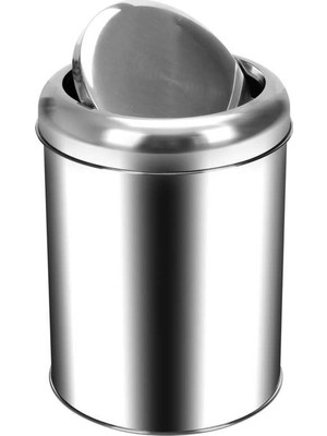 Palex 3822-32 Krom Pratik Kapaklı Çöp Kovası 32 Litre