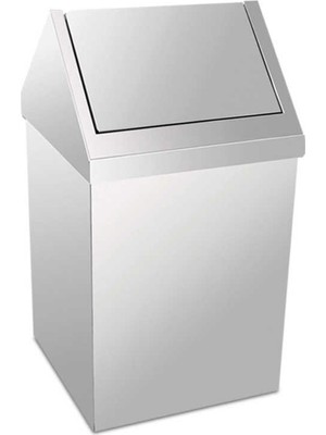 Palex 3800-354 Metal Çatı Kapaklı Çöp Kovası 54 Litre
