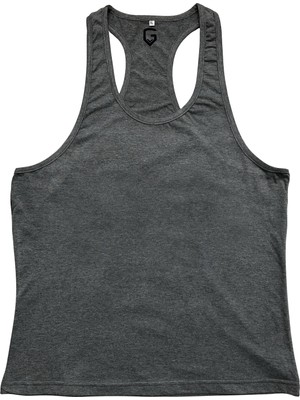 Top Glory Fitness Gym Tank Top Atlet Sporcu Atleti Gri 5026