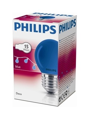 Philips Party 15W Mavi Renk Halojen Ampul 5'li