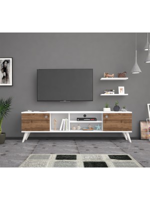 Mbes Mobilya Esin Beyaz-Haliç 160 cm Tv Ünites