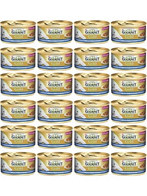 Purina Gourmet Gold Çifte Lezzet Okyanus Balığı Ve Sebzeli Konserve Yaş Kedi Maması 85 Gr (24 Adet )