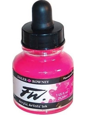 Daler Rowney Pistole Mürekkebi Fw Ink 29.5Ml Fluorescent Pınk