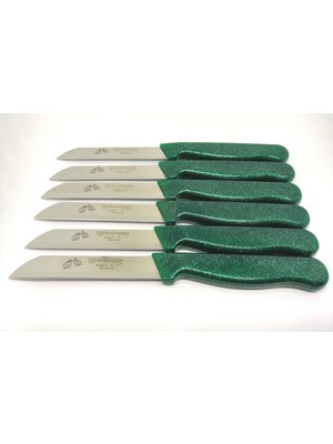 Solingen Meyve ve Sebze Bıcagı Tırtıklı Simli Yeşil