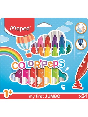 Maped Color Peps Jumbo Keçeli Kalem 12'li