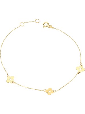 Glorria Altın Çiçek Bileklik