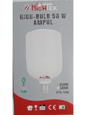 Hightek 50W E27 Duy Beyaz Işık Torch LED Ampul 3'lü Paket