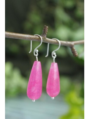 Stoneage Jewellery Jade Rahatlatıcı Doğal Taş Bayan Gümüş Küpe