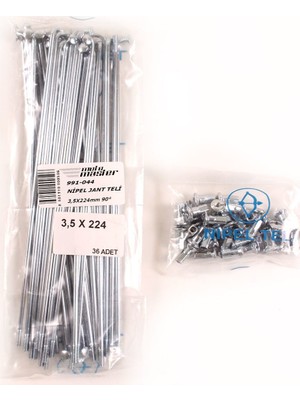 MotoMaster Universal ENDURO Nipel Jant Teli 3,5.224Mm 90°-Yamaha Kros