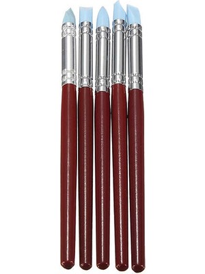 Orta Boy Silikon Uçlu Fırça Seti 5'li