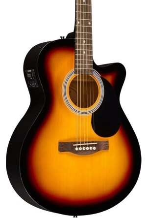 Fender acoustic deals electric guitar fa135ce