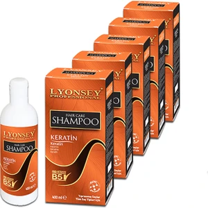 Lyonsey Professional Keratin Şampuanı 400 ml 5 Adet