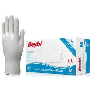Beybi̇ Latex Pudrali Eldi̇ven 4 Paket (100'LÜ)