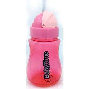 Babytime Renkli Pipetli Bardak Pembe