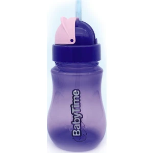 Babytime Renkli Pipetli Bardak Mor