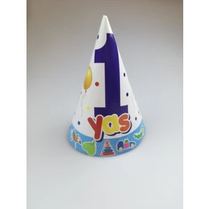 Event Party Store 1 Yaş Külah Şapka Mavi