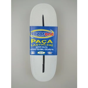 Event Party Store Lastik Beyaz Bel Paça 4 cm 10 mt