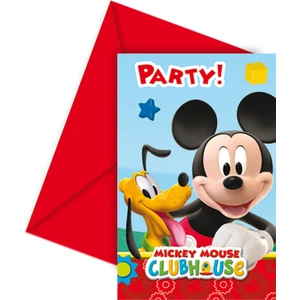 Event Party Store Mickey Mouse Davetiye Set 6'lı