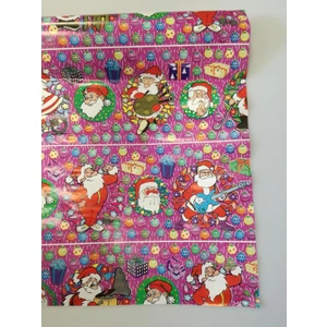 Event Party Store Yılbaşı Hediye Kağıt Noel Baba Pembe