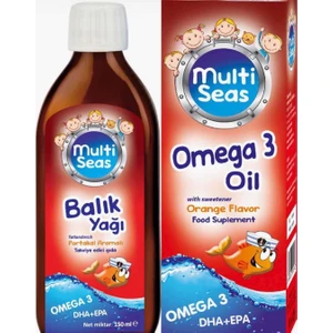 Multi Seas Omega 3 Oil Portakal Aromalı 150 ml